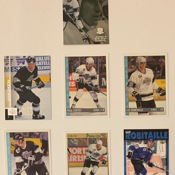 Los Angeles Kings Vintage NHL Hockey Cards - Lot of 20 w/ Robitaille, Kurri - Picture 2 of 7